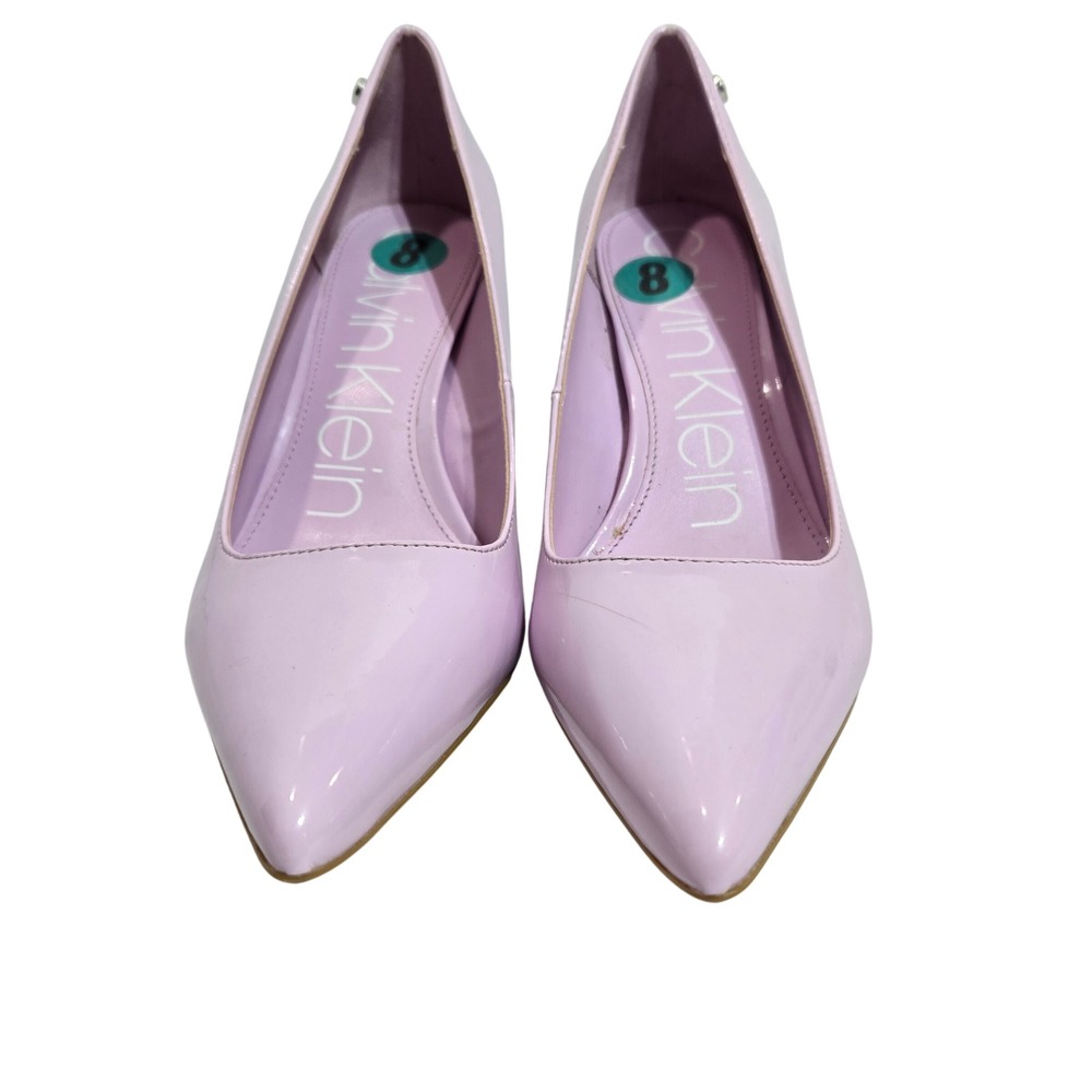 Calvin Klein Size 8M Lavendar Pumps Pointed Toe Stiletto Heels NWOT #1405 - Picture 3 of 10